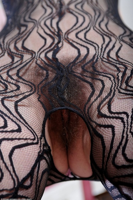 Curvy amateur Sammy Grand reveals her big tits and hairy twat in hot lingerie